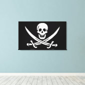 Pirate Flag Canvas Afdruk (Insitu (Houten vloer))