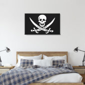 Pirate Flag Canvas Afdruk (Insitu (Slaapkamer))