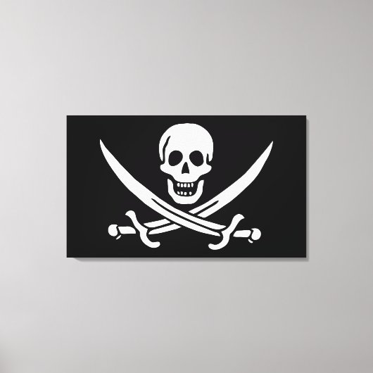 Pirate Flag Canvas Afdruk (Voorkant)