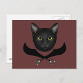 Pirate Flag Cat Briefkaart (Voorkant / Achterkant)