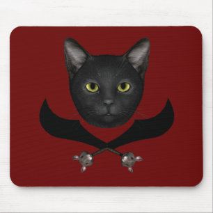 Pirate Flag Cat Muismat