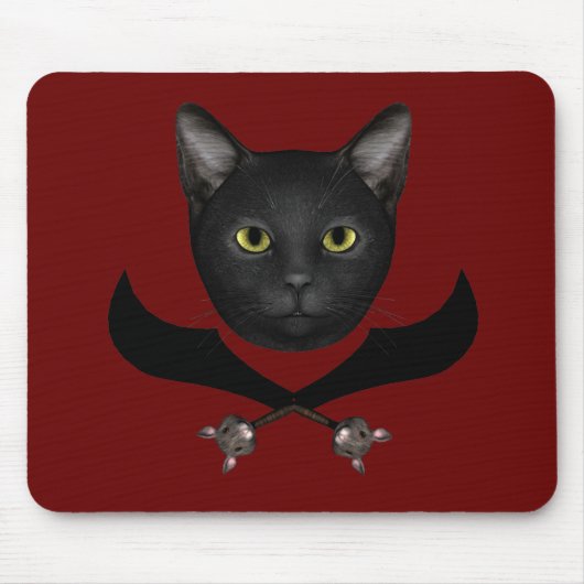 Pirate Flag Cat Muismat (Voorkant)