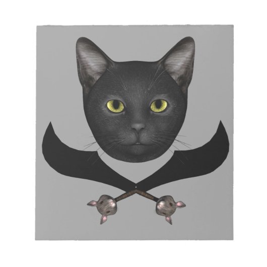 Pirate Flag Cat Notitieblok (Voorkant)