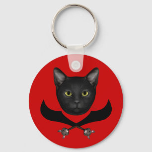 Pirate Flag Cat Sleutelhanger