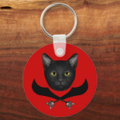 Pirate Flag Cat Sleutelhanger (Voorkant)