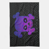 Pirate Flag Custom Paars Fade Blue bkg Theedoek (Verticaal)