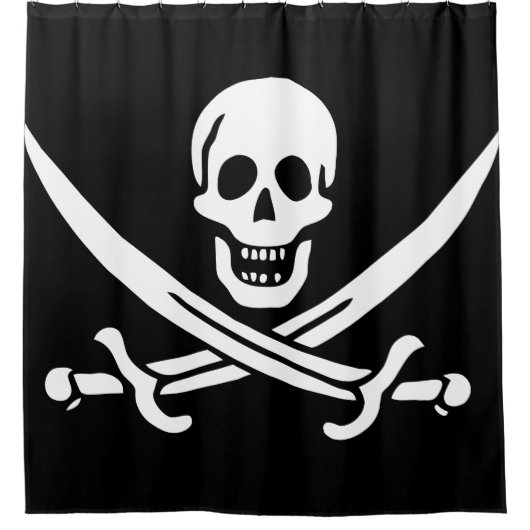 Pirate Flag Douchegordijn (Voorkant)