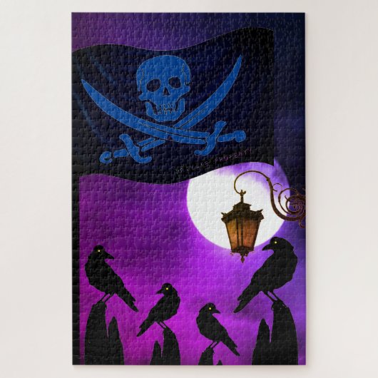 Pirate Flag en Moon Legpuzzel (Verticaal)