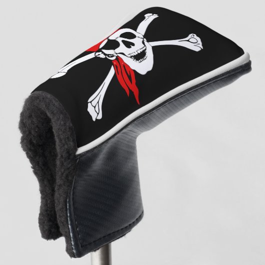 Pirate Flag Golf Head Hoesje Golfheadcover (3/4 voorkant)