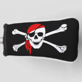 Pirate Flag Golf Head Hoesje Golfheadcover (Voorkant)