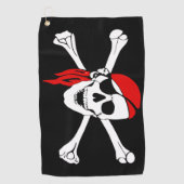 Pirate Flag Golf Towel Golfhanddoek (Voorkant)