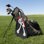 Pirate Flag Golf Towel Golfhanddoek (Groen)