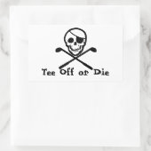 Pirate Flag Golfkar Bumpersticker Rechthoekige Sticker (Tas)