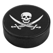 Pirate Flag Hockey Puck (3/4)