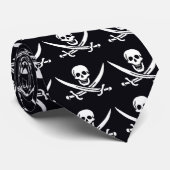 Pirate Flag Jack Rackham - Calico Jack Stropdas (Opgerold)