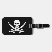 Pirate Flag Jolly Roger Bagage Label (Voorkant horizontaal)