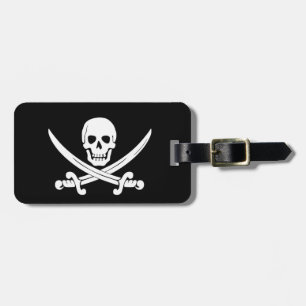 Pirate Flag Jolly Roger Bagage Label