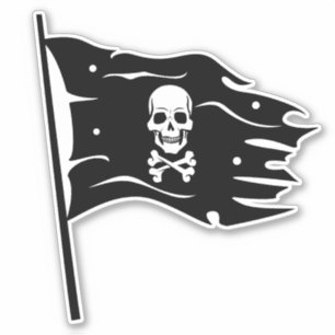 Pirate flag - Jolly Roger Sticker