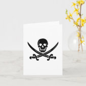 Pirate Flag Kaart (Gele Bloem)