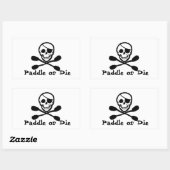 Pirate Flag Kajak Sticker (Vel)