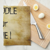 Pirate Flag Kayak Paddle of Die Theedoek (Quarter Fold)