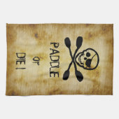 Pirate Flag Kayak Paddle of Die Theedoek (Horizontaal)