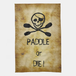 Pirate Flag Kayak Paddle of Die Theedoek
