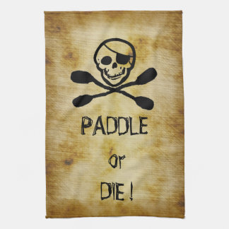 Pirate Flag Kayak Paddle of Die Theedoek