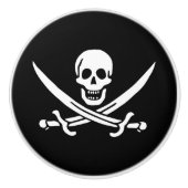 Pirate Flag Keramische Knop (Voorkant)