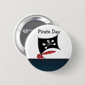 Pirate Flag met Crossbones Ronde Button 5,7 Cm (Voorkant /achterkant)