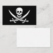 Pirate Flag of Jack Rackham Visitekaartje (Voorkant / Achterkant)