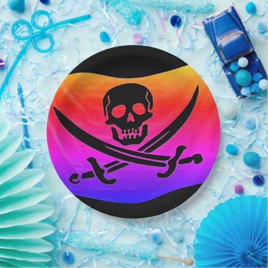 Pirate Flag Papieren Bordje (Feest)