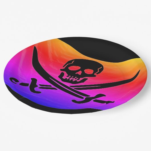 Pirate Flag Papieren Bordje (Gekanteld)