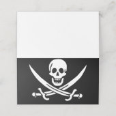 Pirate Flag Plaatskaartje (Buitenkant ongevouwen)