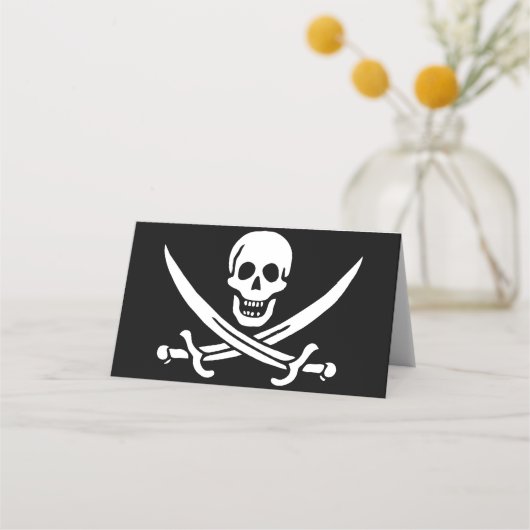 Pirate Flag Plaatskaartje (Voorkant)