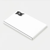 Pirate Flag Post merkt op Post-it® Notes (Schuin)