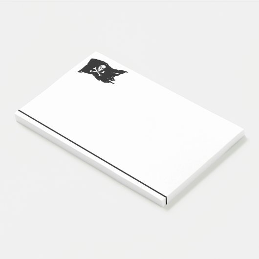 Pirate Flag Post merkt op Post-it® Notes (Schuin)