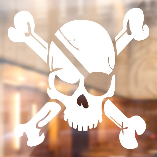 Pirate Flag Raamsticker (Vel 2)