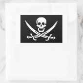 Pirate Flag Rechthoekige Sticker (Tas)