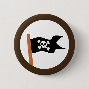 Pirate Flag Ronde Button 5,7 Cm