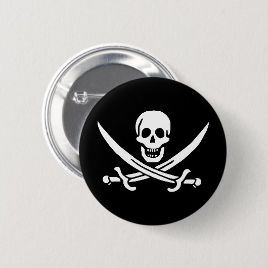 Pirate Flag Ronde Button 5,7 Cm (Voorkant /achterkant)
