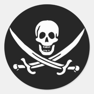 Pirate Flag Ronde Sticker