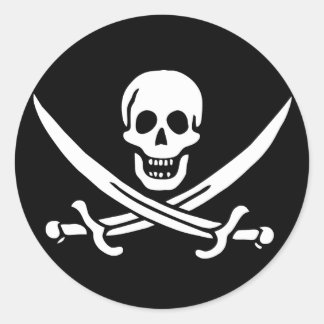 Pirate Flag Ronde Sticker