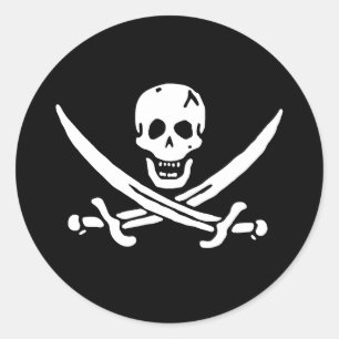 Pirate Flag Ronde Sticker