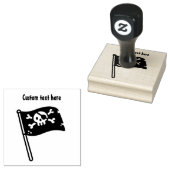 Pirate Flag Rubberstempel (Gestempeld)