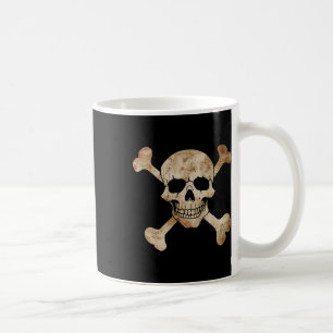 Pirate Flag Schedel en Kruisbeenderen Skelet Graph Koffiemok