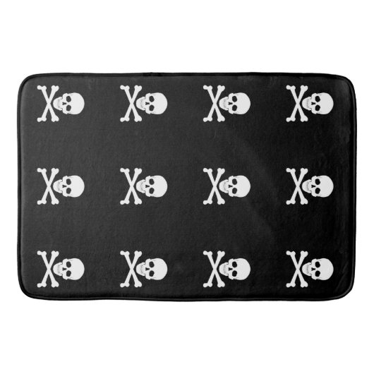 Pirate Flag Skull en Crossbones Jolly Roger Badmat (Voorkant)