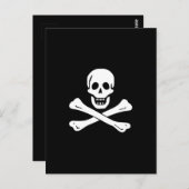 Pirate Flag Skull en Crossbones Jolly Roger Briefkaart (Voorkant / Achterkant)