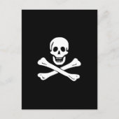 Pirate Flag Skull en Crossbones Jolly Roger Briefkaart (Voorkant)