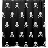 Pirate Flag Skull en Crossbones Jolly Roger Douchegordijn (Voorkant)